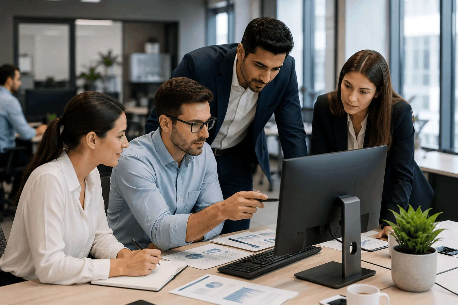 Managers and executives in leadership development training