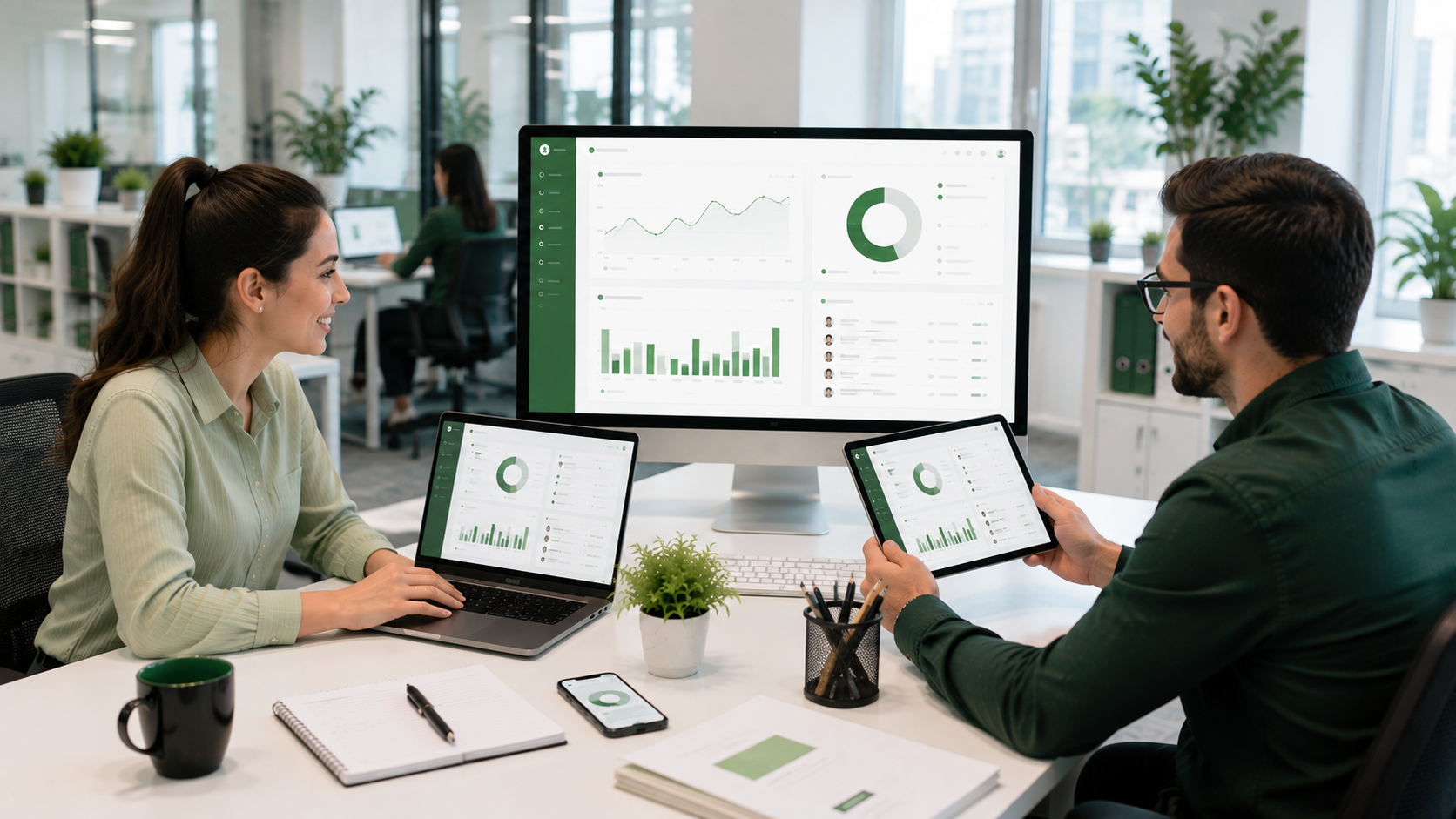 Professional technology team environment